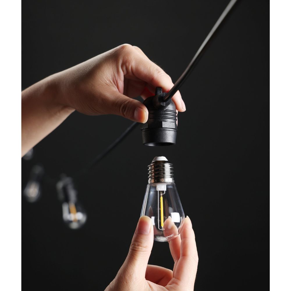 Eglo FESTOON 2 Extension Kit - 1W, IPX5-Eglo-Ozlighting.com.au