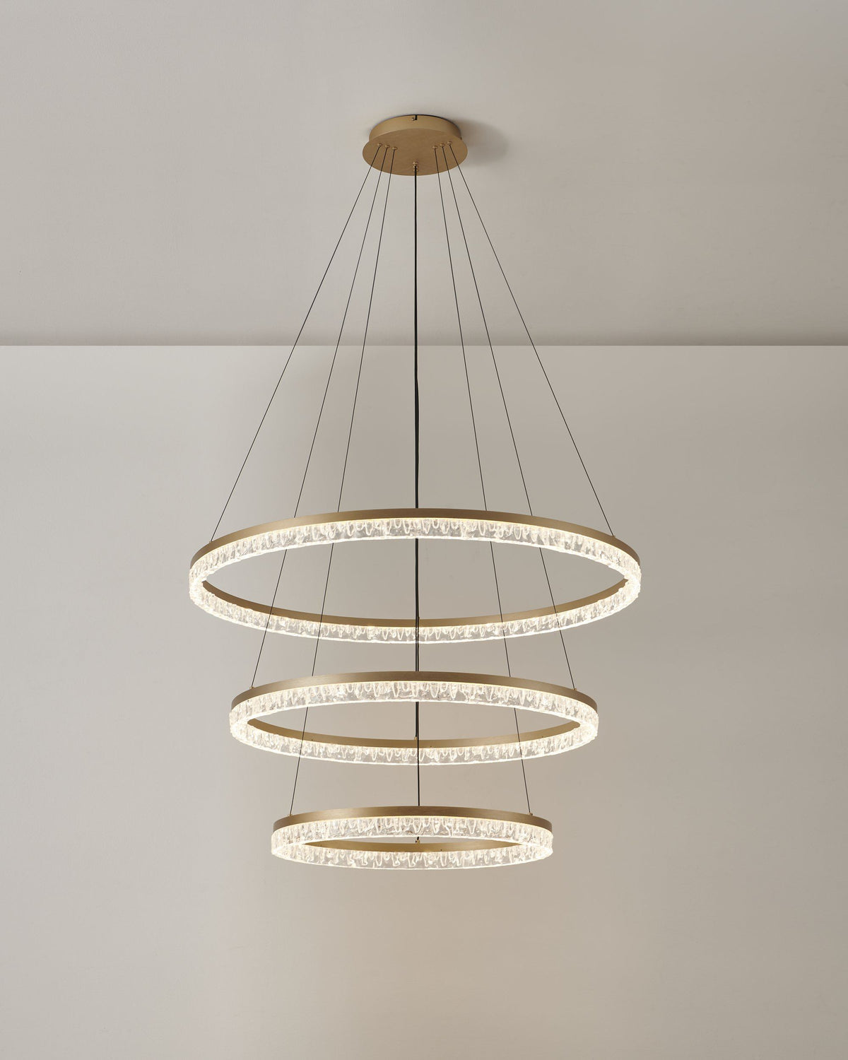 Eglo FLORENCIA LED Pendant - 1000mm Tiered Ring, Gold-Eglo-Ozlighting.com.au