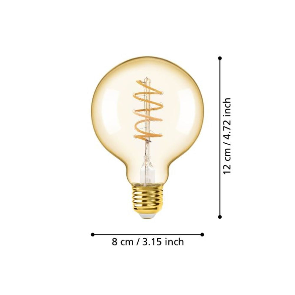 Eglo G80 LED Globe - 4W G80, E27-Eglo-Ozlighting.com.au