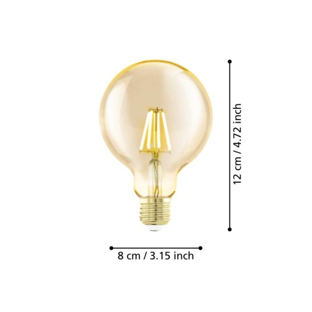 Eglo G80 LED Globe - 4W G80, E27-Eglo-Ozlighting.com.au