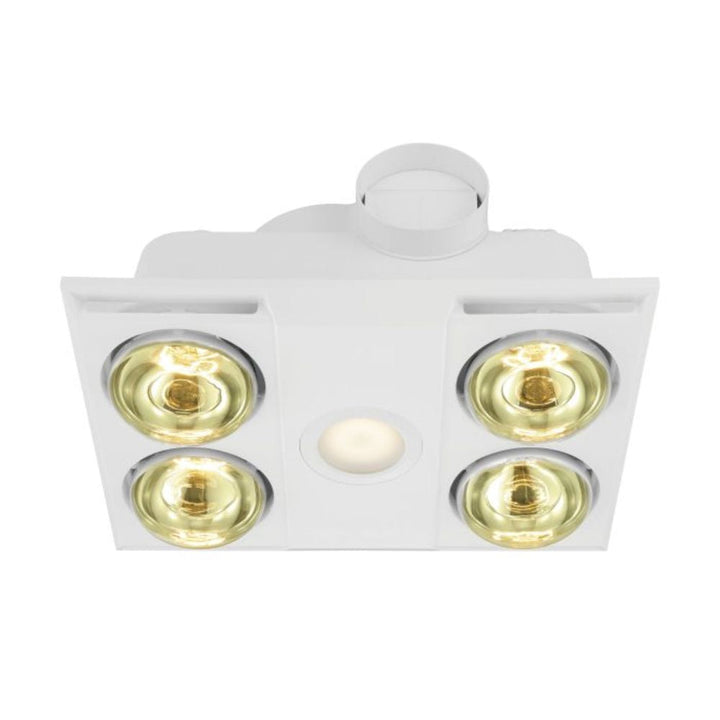 Eglo HEATFLOW - 4 x 275W 3-in-1 Bathroom Heater-Light-Exhaust Fan-Eglo-Ozlighting.com.au