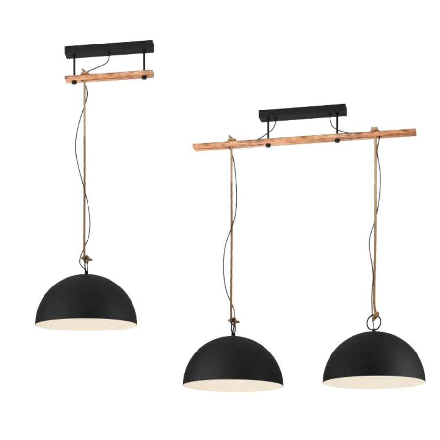 Eglo HODSOLL - 1/2 Steel Light Pendant-Eglo-Ozlighting.com.au