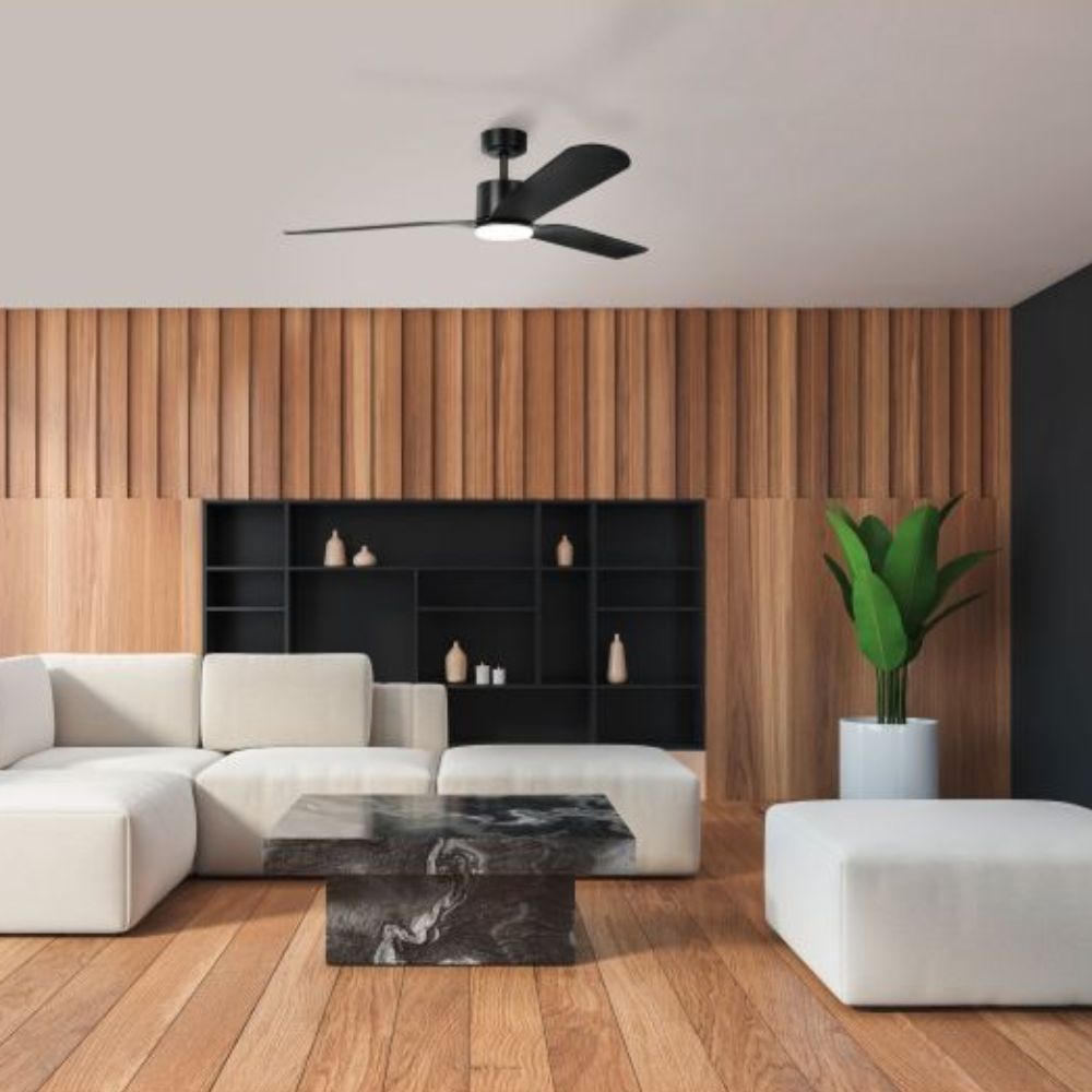 Eglo ILUKA - 3 Blade 60" 1500mm DC Ceiling Fan with LED Light-Eglo-Ozlighting.com.au