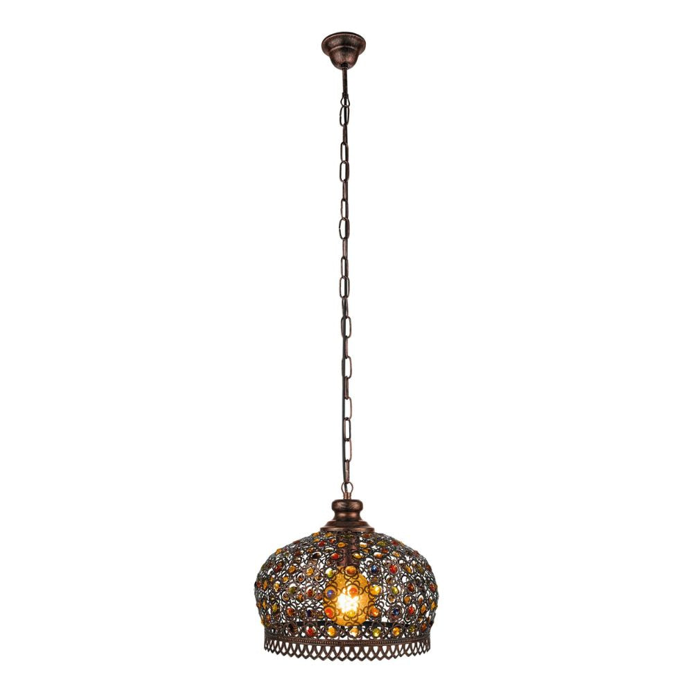 Eglo JADIDA - 1 Light Steel Pendant-Eglo-Ozlighting.com.au