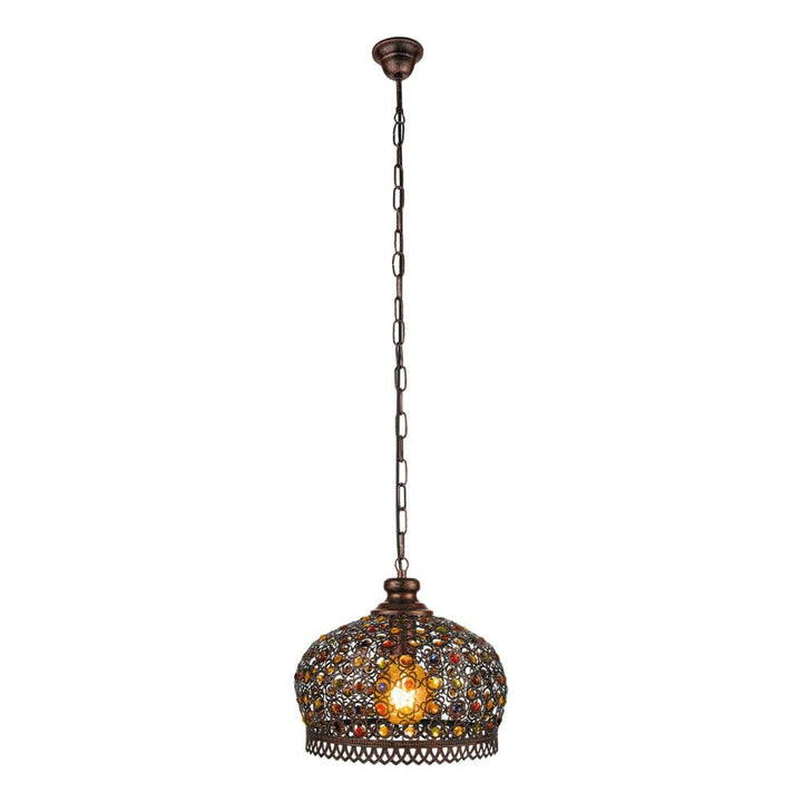 Eglo JADIDA - 1 Light Steel Pendant-Eglo-Ozlighting.com.au