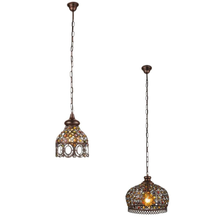 Eglo JADIDA - 1 Light Steel Pendant-Eglo-Ozlighting.com.au