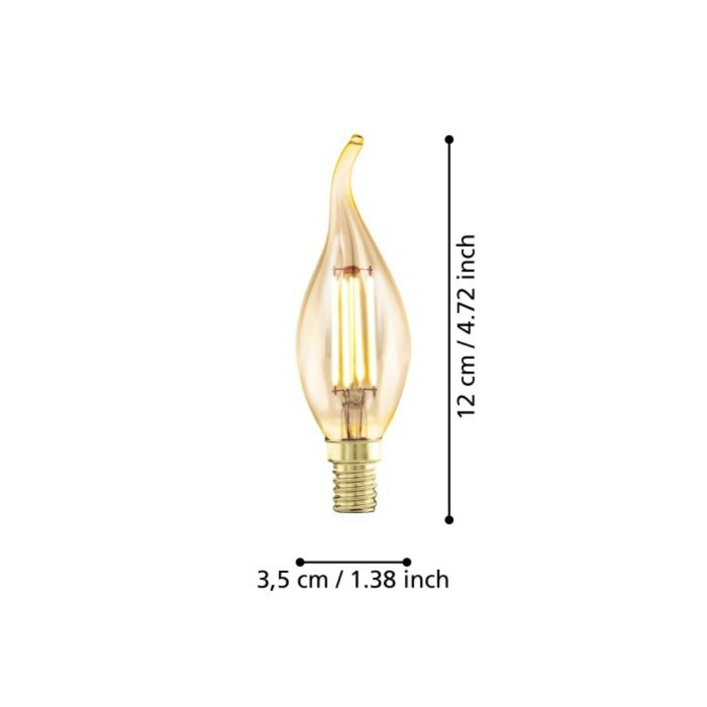 Eglo LED Globe - 4W Candle, E14-Eglo-Ozlighting.com.au