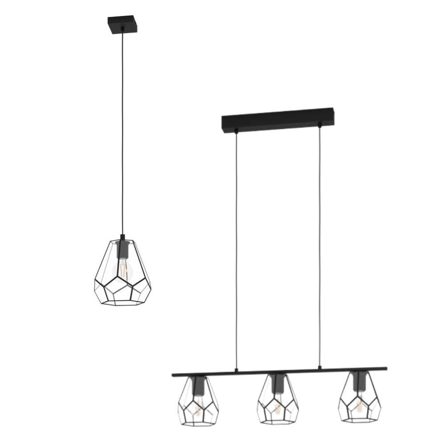 Eglo MARDYKE - 1/3 Light Pendant-Eglo-Ozlighting.com.au