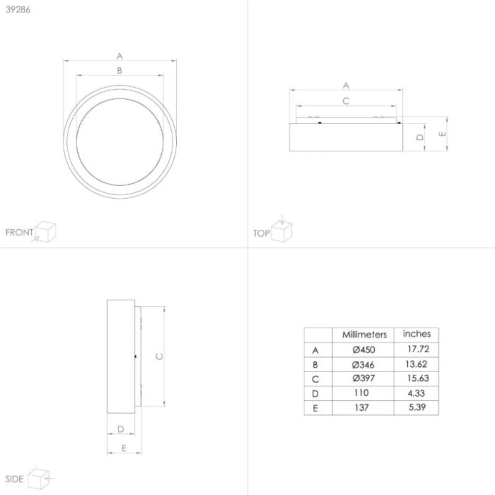 Eglo MARGHERA 1/2 LED Ceiling Light - Oyster-Eglo-Ozlighting.com.au