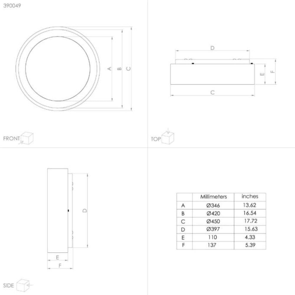 Eglo MARGHERA 1/2 LED Ceiling Light - Oyster-Eglo-Ozlighting.com.au