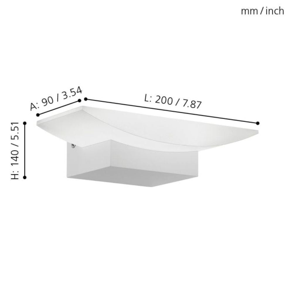 Eglo METRASS Wall Light - 5.6W-Eglo-Ozlighting.com.au