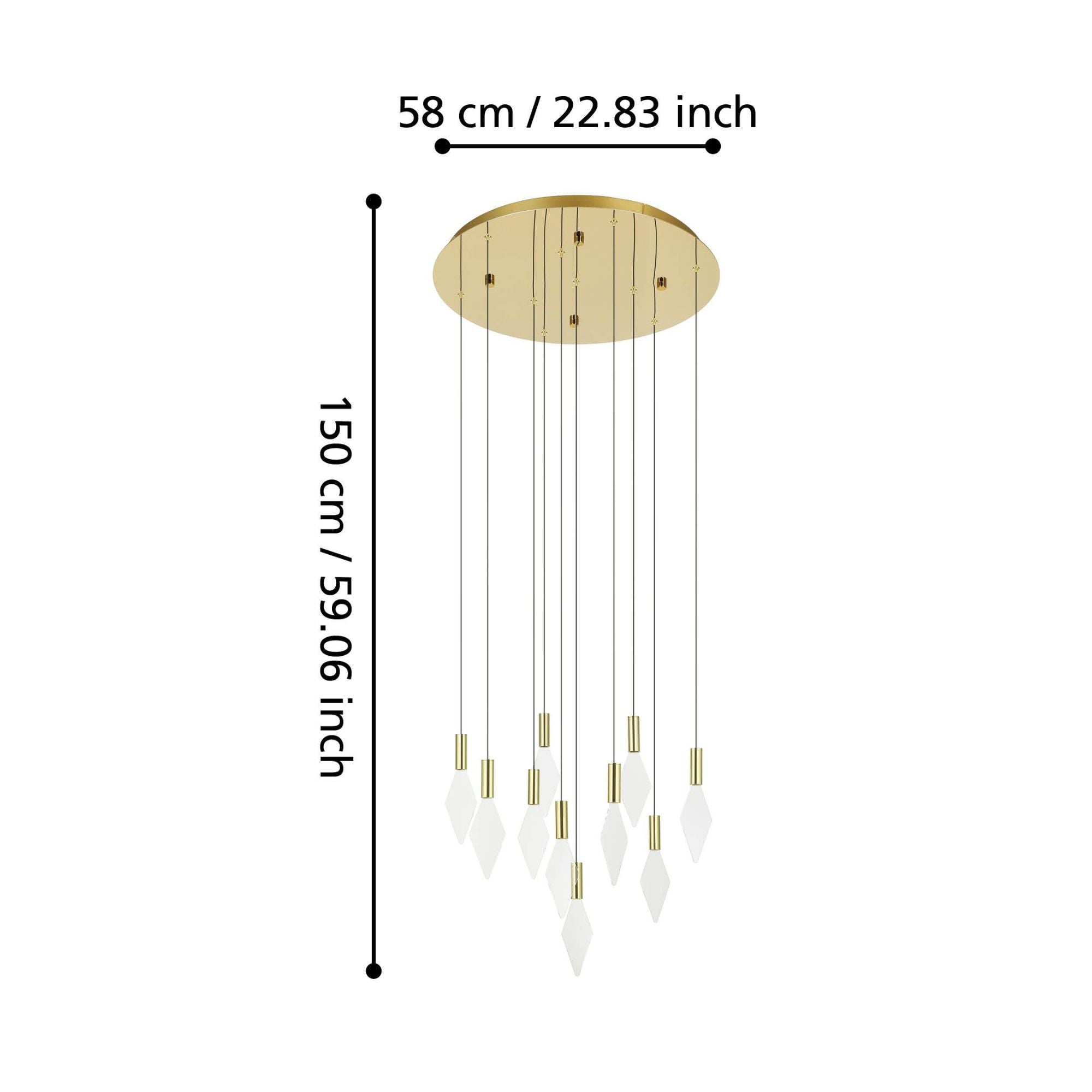 Eglo MIRADOR - 10/16 Light Pendant-Eglo-Ozlighting.com.au