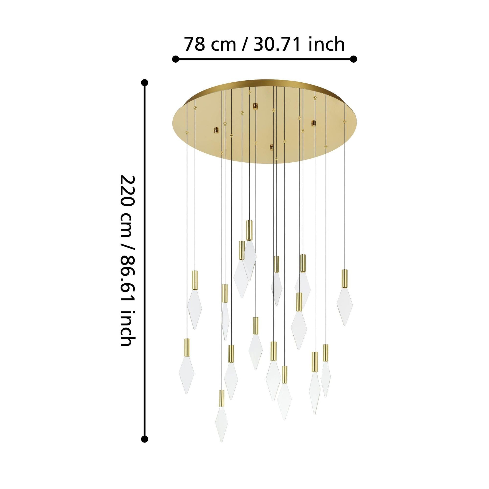 Eglo MIRADOR - 10/16 Light Pendant-Eglo-Ozlighting.com.au