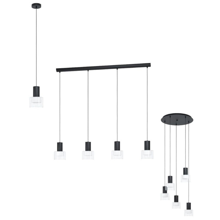 Eglo MOLINEROS - Double Shade Light Pendant-Eglo-Ozlighting.com.au
