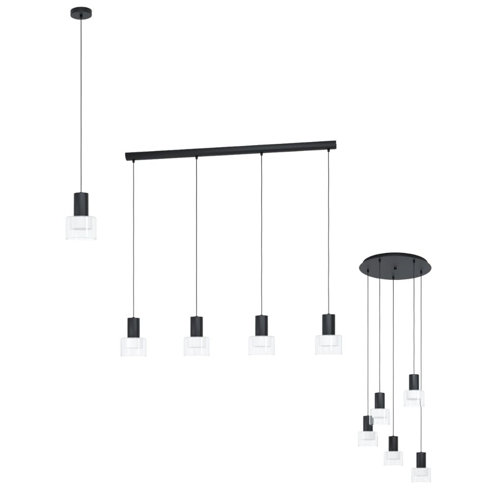 Eglo MOLINEROS Pendant - Double Shade, GU10-Eglo-Ozlighting.com.au