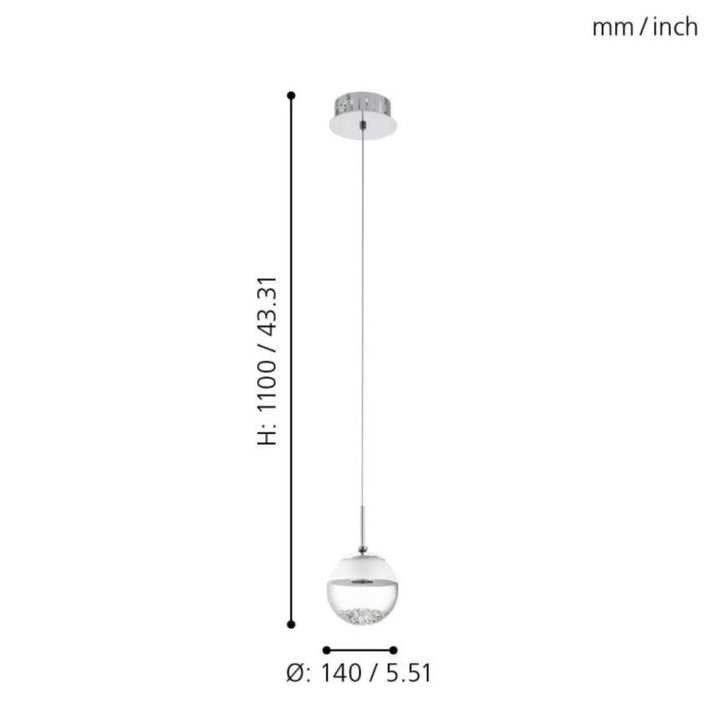 Eglo MONTEFIO 1/2 - 1/17 Light Pendant-Eglo-Ozlighting.com.au