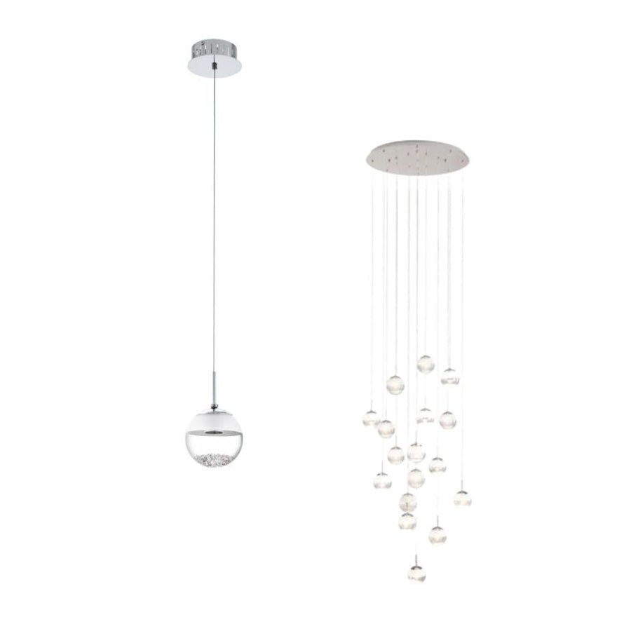 Eglo MONTEFIO 1/2 - 1/17 Light Pendant-Eglo-Ozlighting.com.au