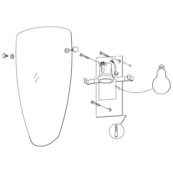 Eglo NEMO - 25W Wall Light-Eglo-Ozlighting.com.au