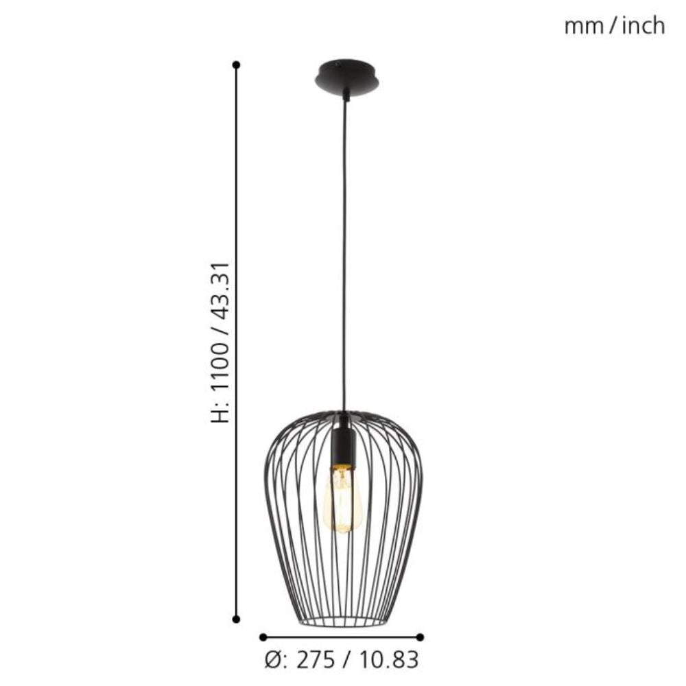 Eglo NEWTOWN Pendant - 1 Light-Eglo-Ozlighting.com.au