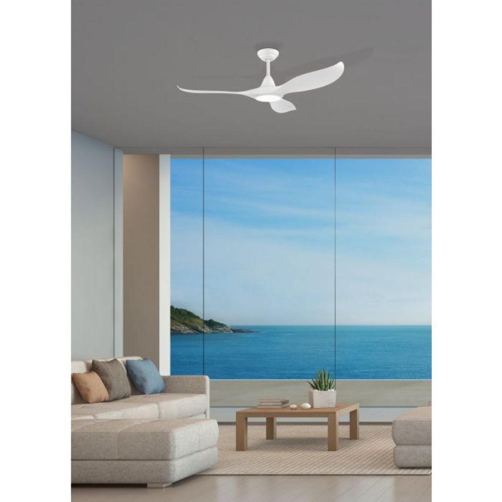 Eglo NOOSA - 3 Blade 52" 1320mm DC Ceiling Fan with 3-CCT LED Light-Eglo-Ozlighting.com.au