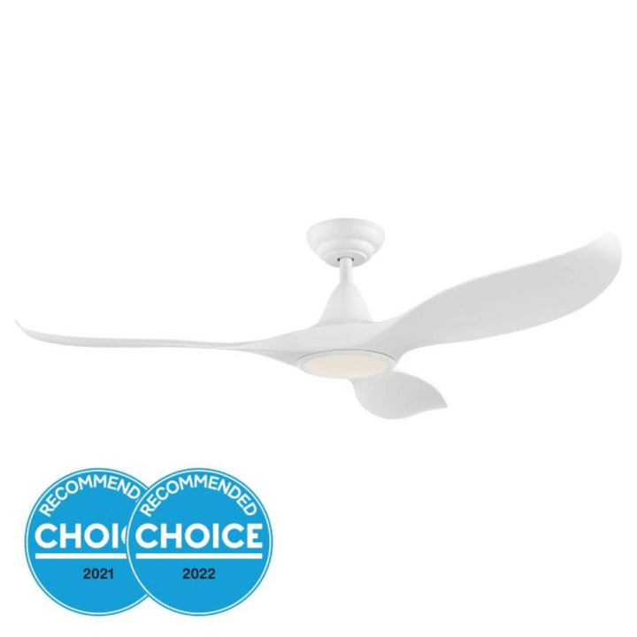 Eglo NOOSA - 3 Blade 52" 1320mm DC Ceiling Fan with 3-CCT LED Light-Eglo-Ozlighting.com.au