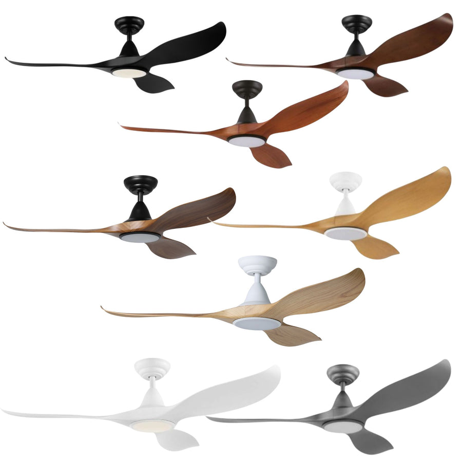 Eglo NOOSA - 3 Blade 52" 1320mm DC Ceiling Fan with 3-CCT LED Light-Eglo-Ozlighting.com.au