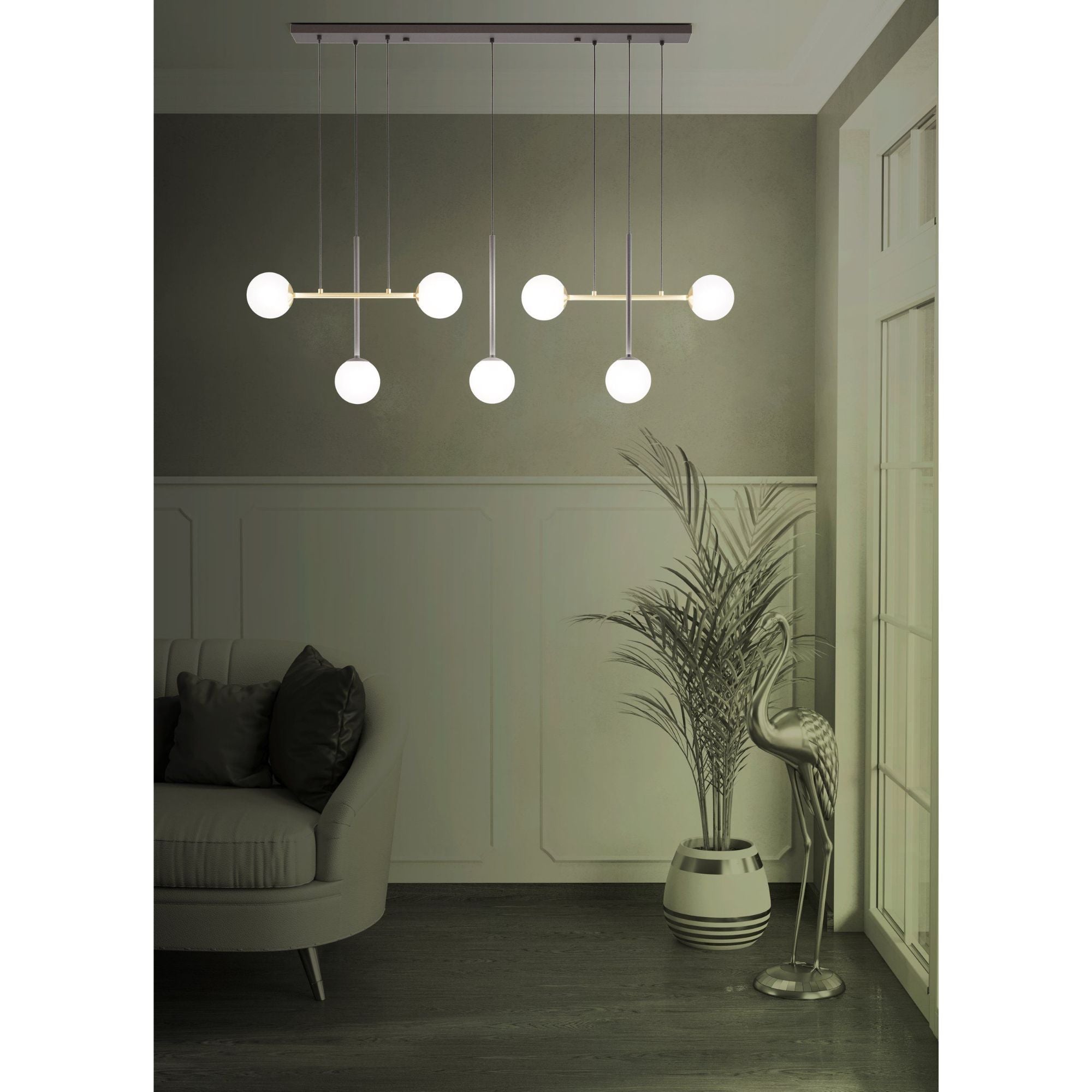 Eglo PAZ - 7/3 Light Pendant-Eglo-Ozlighting.com.au