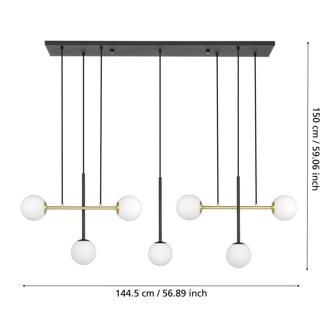 Eglo PAZ - 7/3 Light Pendant-Eglo-Ozlighting.com.au