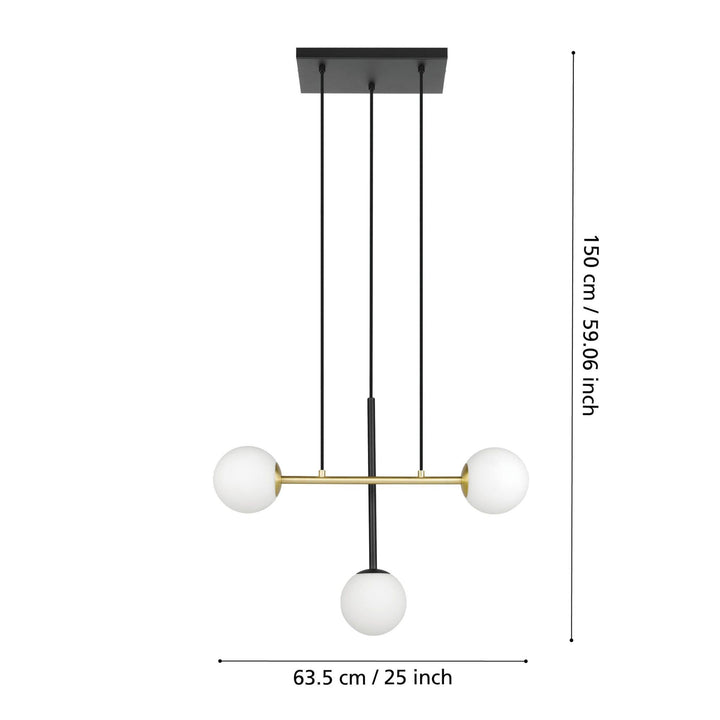Eglo PAZ - 7/3 Light Pendant-Eglo-Ozlighting.com.au