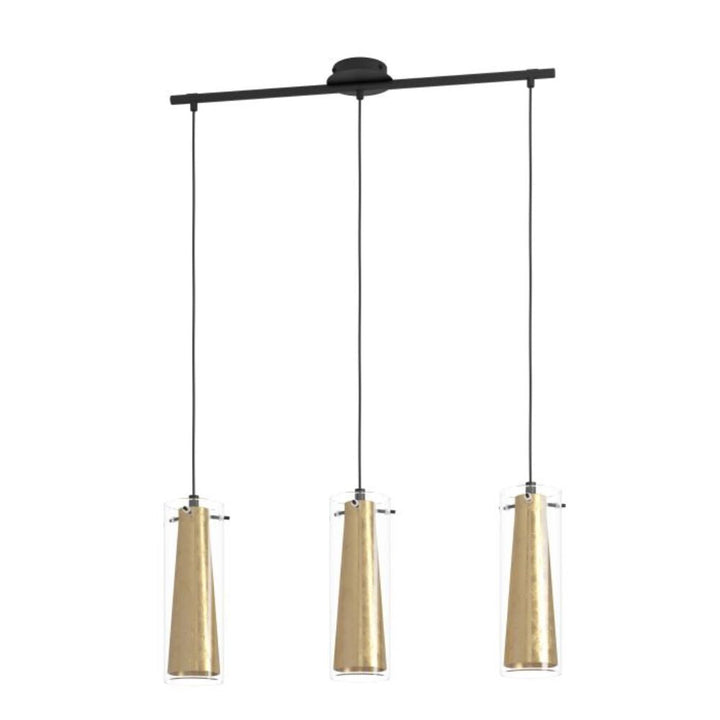 Eglo PINTO GOLD - 1/3 Light Pendant-Eglo-Ozlighting.com.au