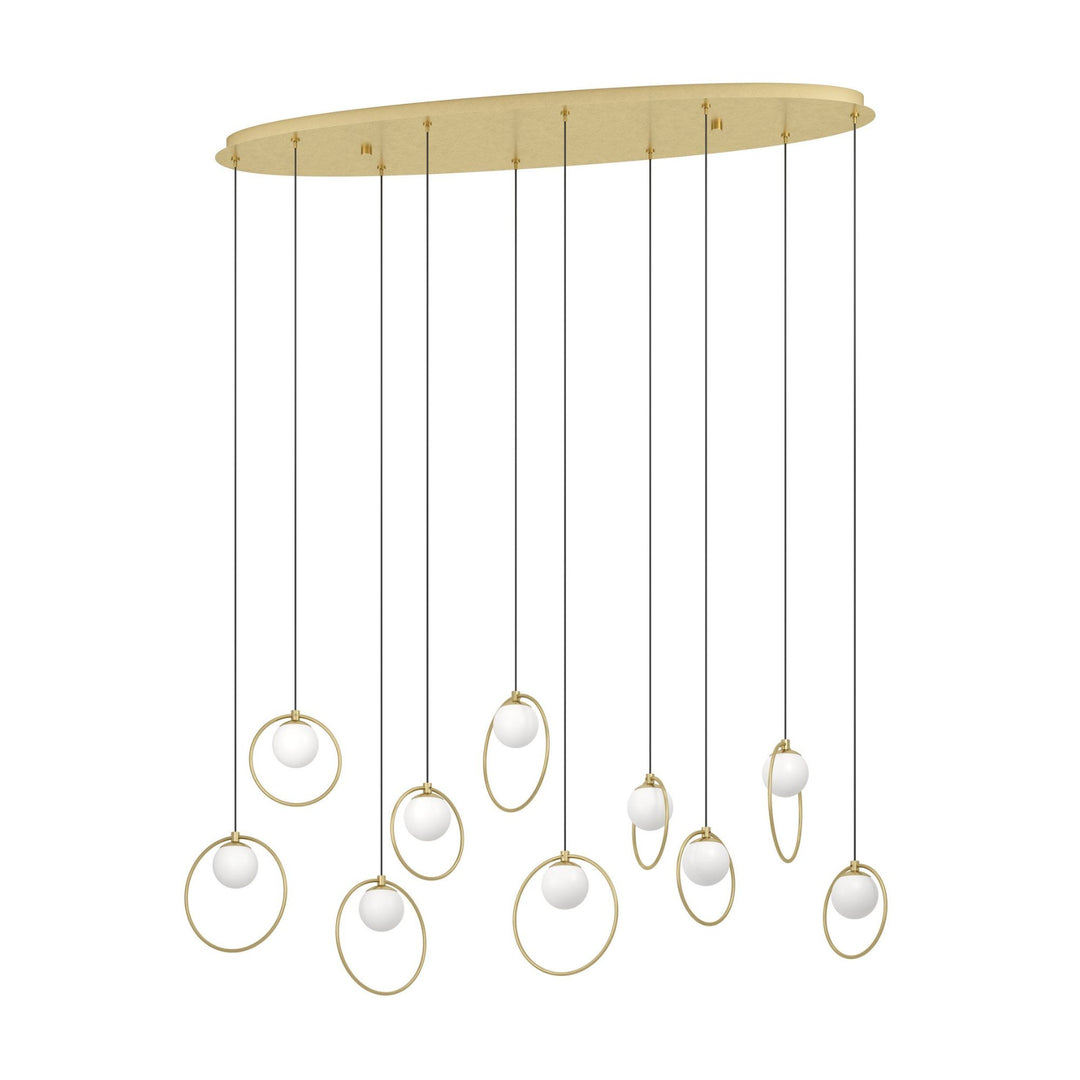 Eglo PORTOCOLOM - 10 Light Oblong Pendant-Eglo-Ozlighting.com.au