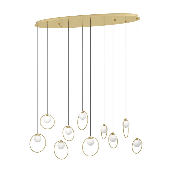 Eglo PORTOCOLOM - 10 Light Oblong Pendant-Eglo-Ozlighting.com.au