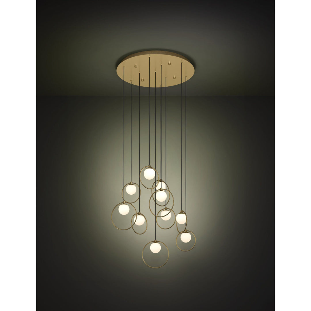 Eglo PORTOCOLOM - 10 Light Round Pendant-Eglo-Ozlighting.com.au