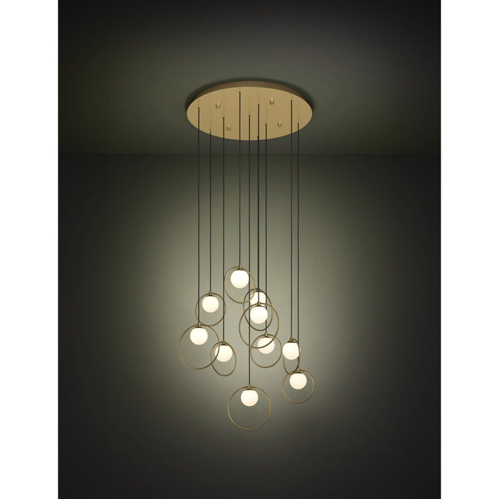 Eglo PORTOCOLOM - 10 Light Round Pendant-Eglo-Ozlighting.com.au