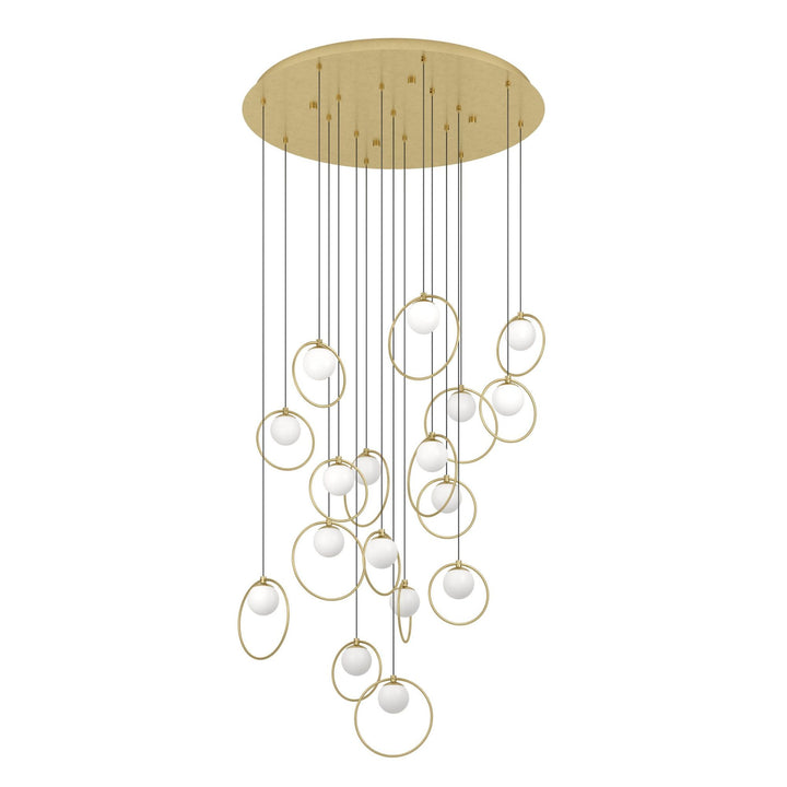 Eglo PORTOCOLOM - 17 Light Round Pendant-Eglo-Ozlighting.com.au