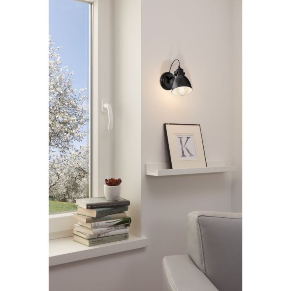 Eglo PRIDDY Wall Light - Metal Shade, E27-Eglo-Ozlighting.com.au