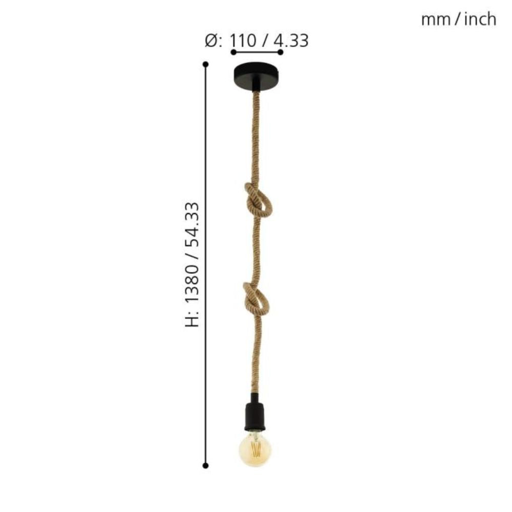 Eglo RAMPSIDE - 1/6 Light Pendant-Eglo-Ozlighting.com.au