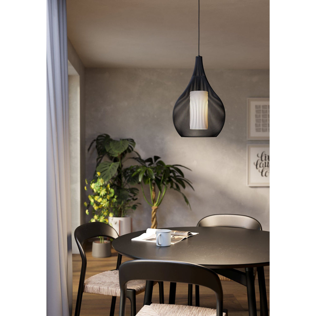 Eglo RAZONI 1 Pendant - 1 Light-Eglo-Ozlighting.com.au