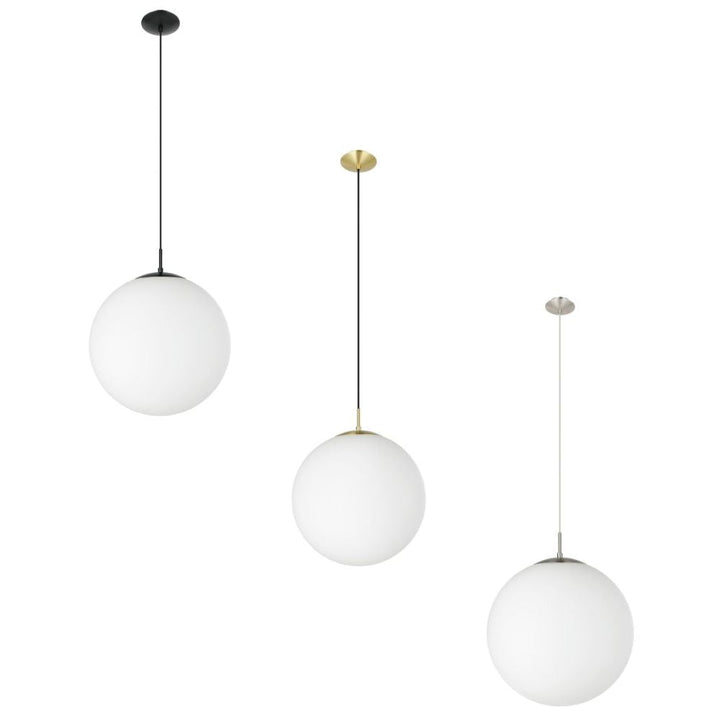 Eglo RONDO - 1 Light Glass Pendant-Eglo-Ozlighting.com.au