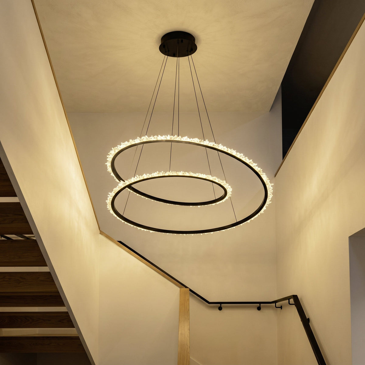 Eglo SCARLETT LED Pendant - 750mm Curved-Eglo-Ozlighting.com.au