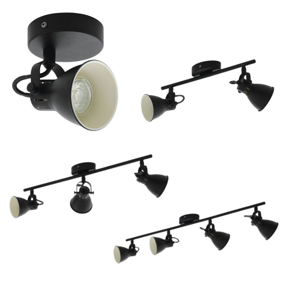 Eglo SERAS 2 - Black Spot Light-Eglo-Ozlighting.com.au