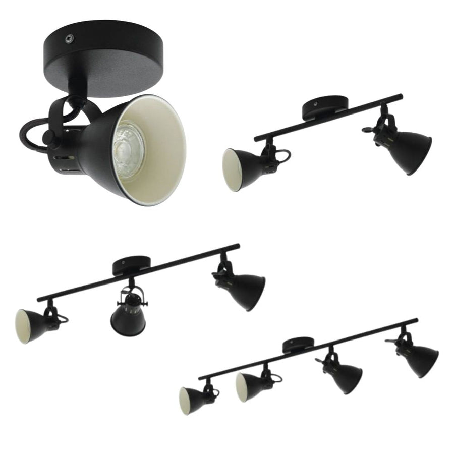 Eglo SERAS 2 - Black Spot Light-Eglo-Ozlighting.com.au