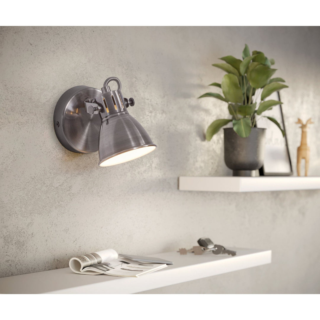 Eglo SERAS - 5W Indoor LED Wall Light | Antique Nickel-Eglo-Ozlighting.com.au