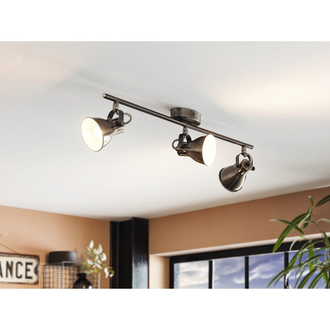 Eglo SERAS - 5W Indoor LED Wall Light | Antique Nickel-Eglo-Ozlighting.com.au