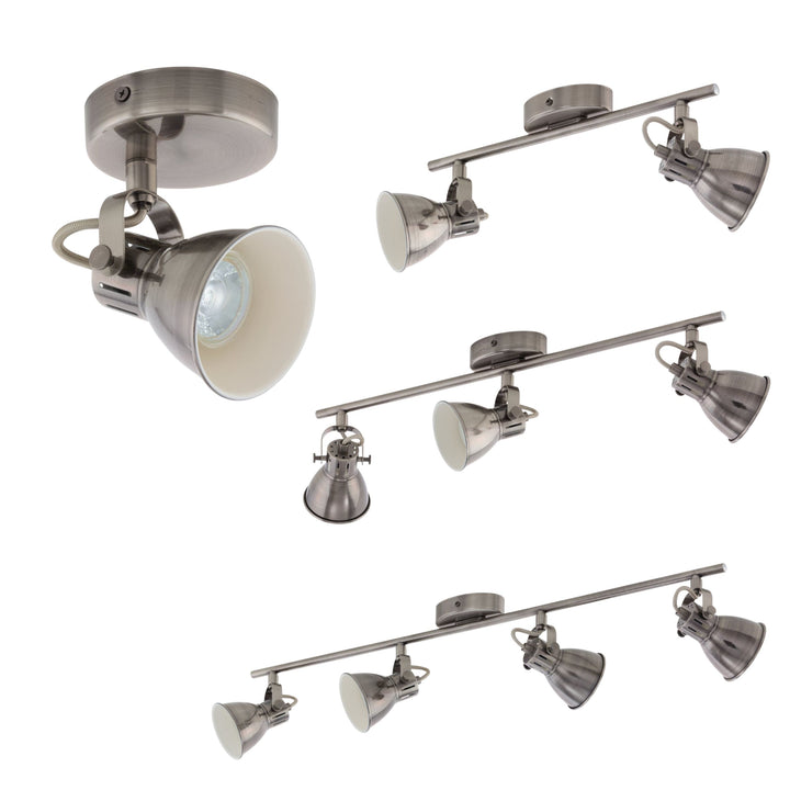 Eglo SERAS - 5W Indoor LED Wall Light | Antique Nickel-Eglo-Ozlighting.com.au