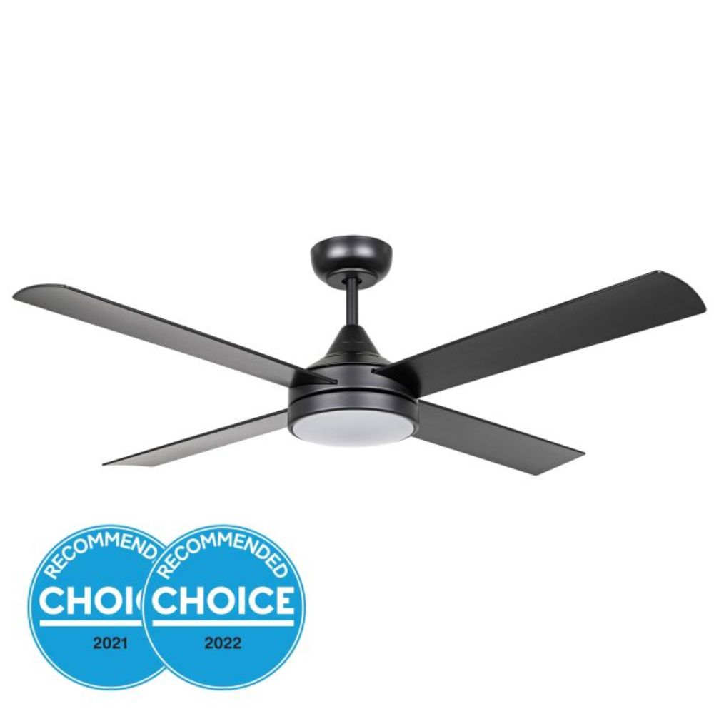 Eglo STRADBROKE - 4 Blade 52" 1320mm DC Ceiling Fan with 3-CCT LED Light-Eglo-Ozlighting.com.au