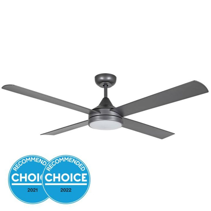 Eglo STRADBROKE - 4 Blade 52" 1320mm DC Ceiling Fan with 3-CCT LED Light-Eglo-Ozlighting.com.au