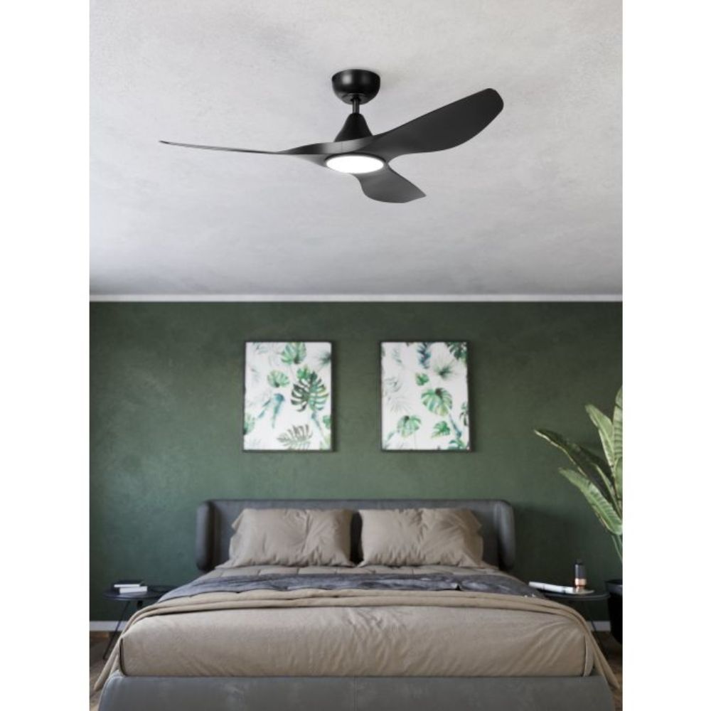 Eglo SURF - 3 Blade 48" 1220mm DC Ceiling Fan with 3-CCT LED Light-Eglo-Ozlighting.com.au