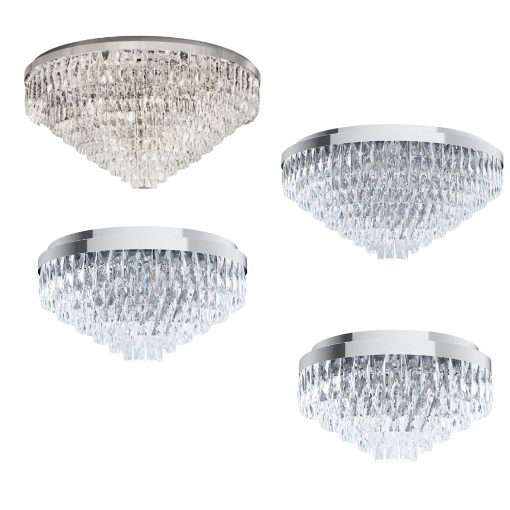 Eglo VALPARAISO 1 Ceiling Light - Chrome-Eglo-Ozlighting.com.au