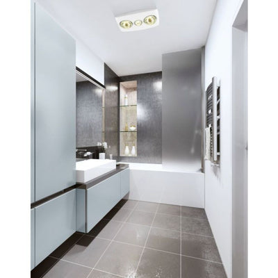 Eglo VESUVIUS 2 - 2 Heater 3-in-1 Bathroom Heater, Exhaust & Light-Eglo-Ozlighting.com.au